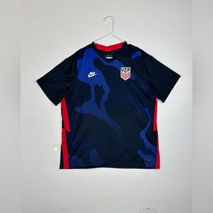Nike USA Soccer Jersey Away 2021 Blue Red Dri-fit Vaporknit Men’s Size XL READ